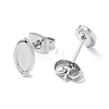 304 Stainless Steel Stud Earring Finding EJEW-I285-02P-2