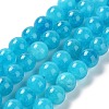 Dyed Natural Malaysia Jade Beads Strands G-G021-02B-02-2