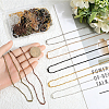 28Pcs 7 Colors Iron Ball Chain Necklace Making MAK-SP0001-07-3