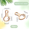 30Pcs Wood Thread Winding Boards FIND-PH0020-67B-2