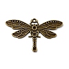 Tibetan Style Alloy Dragonfly Pendant Rhinestone Settings X-TIBEP-922-AB-FF-1