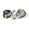 Raw Rough Natural Fluorite Pendants G-N349-13B-G-2