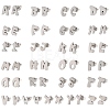 304 Stainless Steel Stud Earrings SA-T001-03P-1