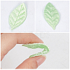 100Pcs 2 Colors Cloth Artificial Leaves AJEW-CY0002-82-6