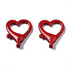 Spray Painted Eco-Friendly Alloy Lobster Claw Clasps PALLOY-T080-05G-NR-2