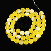 Frosted Transparent Glass Beads Strands GLAA-T032-T8mm-MBB11-2
