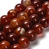 Dyed Natural Banded Agate Beads Strands G-G175-A09-01-2