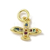 Brass Micro Pave Colorful Cubic Zirconia Charms KK-M283-26C-02-1