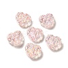 Transparent Acrylic Waffle Beads OACR-E016-01B-1
