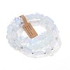 3Pcs Synthetic Opalite Bead Bracelet  Sets for Men PW-WG3CBCD-11-1