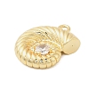 Brass Micro Pave Cubic Zirconia Pendants KK-I380-05G-2