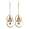 Alloy Enamel Dangle Earrings EJEW-JE06026-1