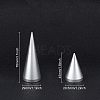 Aluminum Finger Ring Display Holder RDIS-WH0004-01-2