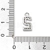 Brass Micro Pave Clear Cubic Zirconia Pendants ZIRC-I067-02C-3