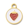 304 Stainless Steel Fruit Enamel Pendants STAS-G362-04G-07-1