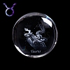 Inner Carving Constellation Glass Crystal Ball Diaplay Decoration PW-WG22452-03-1