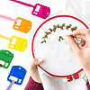 30Pcs 6 Colors Acrylic Floss Bobbin AJEW-FH0008-68-5