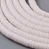 Flat Round Handmade Polymer Clay Beads LS-CLAY-R067-8.0mm-16-3