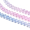 Transparent Painted Glass Beads Strands DGLA-A034-T4mm-A08-4