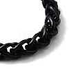 Alloy Rope Chains Bracelets with Skull Head for Women Men BJEW-L684-004EBP-3