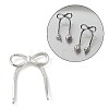 Brass Stud Earring Finding KK-U061-14B-P-1