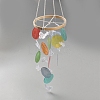 Dyed Natural Shell Slices Wind Chimes HJEW-WH20010-13D-1
