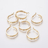 Brass Hoop Earrings LS-KK-L176-10G-1