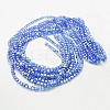 Electroplate Glass Beads Strands EGLA-D018-8x8mm-61-2