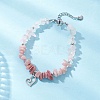 Natural Mixed Gemstone Chip Beaded Bracelest BJEW-JB12976-05-1