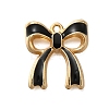 Rack Plating Alloy Enamel Pendants ENAM-S021-04G-F-1