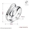 Real Rose Gold Plated Adjustable Brass Finger Rings for Women RJEW-BB07574-B-11