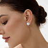 304 Stainless Steel Stud Earring Findings STAS-SP0002-01-5