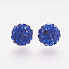 Polymer Clay Rhinestone Beads X-RB-K050-8mm-C19-2