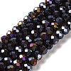 Baking Electroplate Glass Beads Strands DGLA-A039-J10mm-B20-1