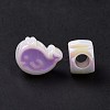 UV Plating Rainbow Iridescent Acrylic European Beads SACR-E009-27-4