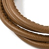 Microfiber Leather Multi-strand Cord Bracelets Makings FB-CBA983F-01P-3