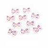 Electroplated Bowknot Resin Cabochons MRMJ-R128-16I-1