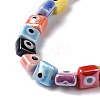 Handmade Porcelain Ceramic Beads Strands LAMP-B021-06C-3