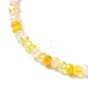 Faceted Round Glass Beads Stretch Bracelet for Teen Girl Women BJEW-JB07072-05-3