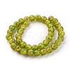 Handmade Gold Sand Lampwork Beads Strands LAMP-P051-D03-1