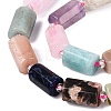 Natural Sodalite & Rhodonite & Prehnite & Amethyst & Rose Quartz & Flower Amazonite & Sunstone Beads Strands G-Q614-01A-04-4