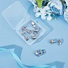 6Pcs 6 Styles 304 Stainless Steel Anchor Hook Clasps STAS-UN0050-80-5
