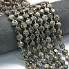Natural Fluorescent Syenite Rock(Glow under UV Light) Beads Strands G-C116-A18-02-1