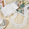 Gorgecraft 10M Double-Layer Pleated Polyester Chiffon Lace Trim OCOR-GF0002-14A-5