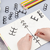 Iron Loose Leaf Book Binder Hinged Rings TOOL-PH0001-49B-4