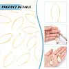 50Pcs Brass Earring Hooks KK-UN0002-80-4