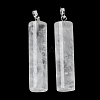 Natural Quartz Crystal Pendants G-E603-02P-05-3