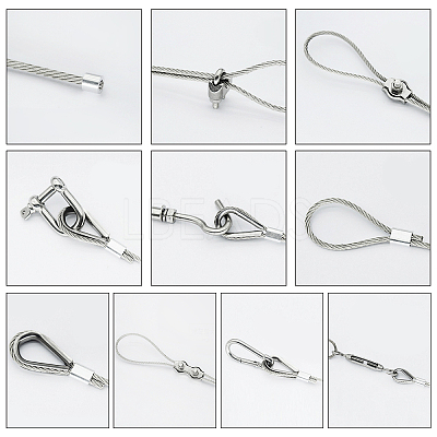 Tiger Tail Wire TWIR-WH0001-01-0.8mm-P-1