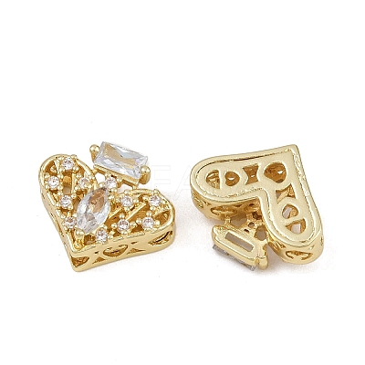 Brass Pave Cubic Zirconia Multi-strand Links ZIRC-F145-09G-01-1