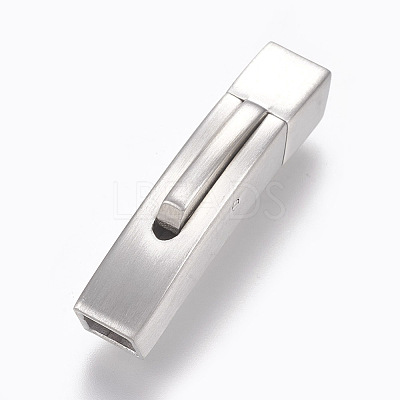 304 Stainless Steel Bayonet Clasps STAS-O114-046MP-B-1
